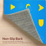 Charming Abstract Shape and Letter Fusion(Blue)