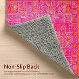 Stylish Eclectic Patterned Textile(Pink)