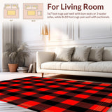 Artful Checkered Play Area(Red)