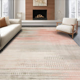 Ultra Soft Area Rug, Non Slip, Stain Resistant, Washable Area Rugs for Living Room, Bedroom, Vintage Inspired Abstract(Pink)