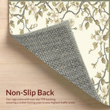 Low Pile Area Kitchen Runner with Non Skid Backing(Beige)