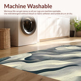 Graphic Zephyr Striped Entry Modern Flair(Beige)