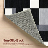 Classic Black and Cream Checkers Design(Black)