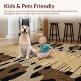 Ultra Soft Area Rug, Non Slip, Stain Resistant, Washable Area Rugs for Living Room, Bedroom, Vibrant Leopard Print Decor Statement(Beige)