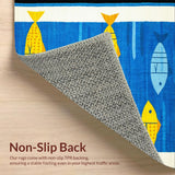 Fun and Colorful Marine Creature Print(Blue)