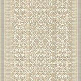 Ultra Soft Area Rug, Non Slip, Stain Resistant, Washable Area Rugs for Living Room, Bedroom, Warm Earthy Geometric Composition(Beige)