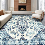 Rustic Blue Tones with Artistic Flair(White)