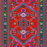 Ultra Soft Area Rug, Non Slip, Stain Resistant, Washable Area Rugs for Living Room, Bedroom, Educational Non-Slip Kids Bedroom Circular Rug(Red)