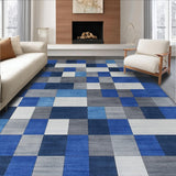 Rustic Blue and Gray Layered Design(Blue)