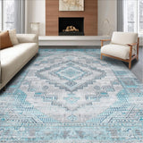 Artful Low Pile Gray Vintage Charm(Gray)