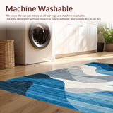 Subtle Grey Blue Geometric Elegance(Blue)