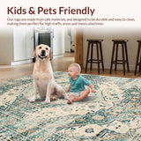 Elegant Sage Toned Geometric Motif(Beige)