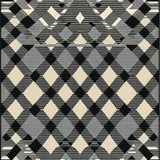 Ultra Soft Area Rug, Non Slip, Stain Resistant, Washable Area Rugs for Living Room, Bedroom, Elegant Gray and Black Lattice Design(Gray)