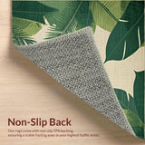 Ultra Soft Area Rug, Non Slip, Stain Resistant, Washable Area Rugs for Living Room, Bedroom, Serene Nature Inspired Pattern(Green)