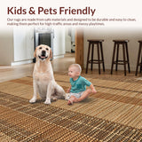 Ultra Soft Area Rug, Non Slip, Stain Resistant, Washable Area Rugs for Living Room, Bedroom, Rustic Wildlife Non-Slip Living Room Rug(Brown)
