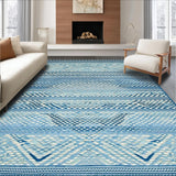 Ultra Soft Area Rug, Non Slip, Stain Resistant, Washable Area Rugs for Living Room, Bedroom, Chic Solid Blue Minimalist Appeal(Blue)