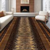 Ultra Soft Area Rug, Non Slip, Stain Resistant, Washable Area Rugs for Living Room, Bedroom, Eclectic Wild Animal Fusion(Beige)