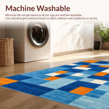 Funky Rainbow Fuzzy Geometry(Blue)