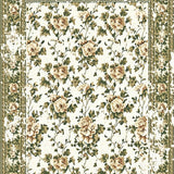 Ultra Soft Area Rug, Non Slip, Stain Resistant, Washable Area Rugs for Living Room, Bedroom, Neutral Floral Nursery Non Slip Washable Rug(Beige)