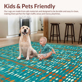 Geometric Teal Orange Fusion(Blue)