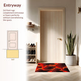 Contemporary Flame Inspired Artwork(Red)