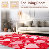 Charming Whimsical Heart Motif(Red)