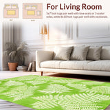 Contemporary Fuzzy Medallion Design(Green)