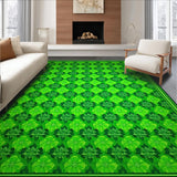 Ultra Soft Area Rug, Non Slip, Stain Resistant, Washable Area Rugs for Living Room, Bedroom, Rustic Nature-Inspired Welcome Mat(Green)
