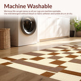 Ultra Soft Area Rug, Non Slip, Stain Resistant, Washable Area Rugs for Living Room, Bedroom, Luxurious Creamy Shag Decor(Beige)