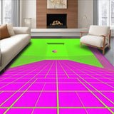 Ultra Soft Area Rug, Non Slip, Stain Resistant, Washable Area Rugs for Living Room, Bedroom, Soft Pastel Geometric Vibe(Green)