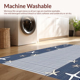 Ultra Soft Area Rug, Non Slip, Stain Resistant, Washable Area Rugs for Living Room, Bedroom, Rustic Gray and White Stripes(Gray)