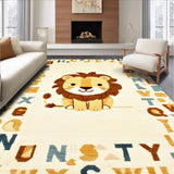 Charming Alphabetic Lion Art(Beige)