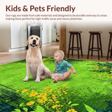 Charming Nature Inspired Shag Creation(Green)