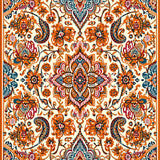 Ultra Soft Area Rug, Non Slip, Stain Resistant, Washable Area Rugs for Living Room, Bedroom, Rustic Orange Living Room Stain-Resistant Rug(Beige)