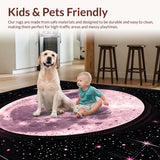 Ultra Soft Area Rug, Non Slip, Stain Resistant, Washable Area Rugs for Living Room, Bedroom, Charming Earthy Botanical Influences(Purple)