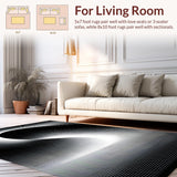 Chic Black and White Vortex Design(Black)