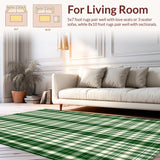 Vibrant Cozy Tartan Design Elements(Green)