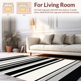 Vibrant Contemporary Graphic Lines(Black)