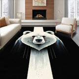 Ultra Soft Area Rug, Non Slip, Stain Resistant, Washable Area Rugs for Living Room, Bedroom, Modern Minimalist Shag Appeal(White)