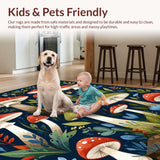 Brightly Colored Rustic Mushroom Artistry(Blue)