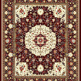 Ultra Soft Area Rug, Non Slip, Stain Resistant, Washable Area Rugs for Living Room, Bedroom, Inspired Floral(Red)