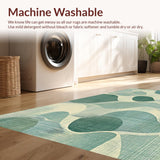 Ultra Soft Area Rug, Non Slip, Stain Resistant, Washable Area Rugs for Living Room, Bedroom, Chic Scalloped Bow Design Area Rug with Cute Aesthetic Appeal(Gray)