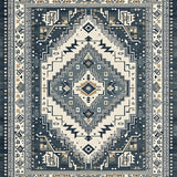 Ultra Soft Area Rug, Non Slip, Stain Resistant, Washable Area Rugs for Living Room, Bedroom, Vintage Grey Living Room Stain-Resistant Area Rug(Blue)