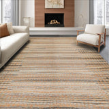 Ultra Soft Area Rug, Non Slip, Stain Resistant, Washable Area Rugs for Living Room, Bedroom, Artful Textured Jute and Cotton Blend(Gray)