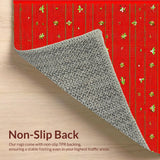 Delightful Nature Motif Kitchen Accent(Red)