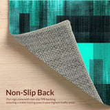 Chic Low Key Abstract Motif(Blue)