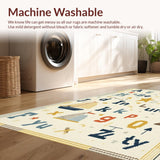 Charming Round Alphabet Play Design(Beige)