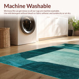 Ultra Soft Area Rug, Non Slip, Stain Resistant, Washable Area Rugs for Living Room, Bedroom, Timeless Natural Tide Elements(Blue)