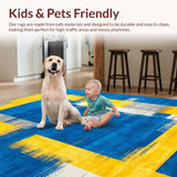 Chic Modernist Colorful Canvas(Blue)