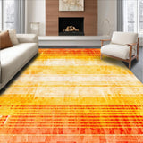 Ultra Soft Area Rug, Non Slip, Stain Resistant, Washable Area Rugs for Living Room, Bedroom, Stylish Soft Textural Appeal(Yellow)